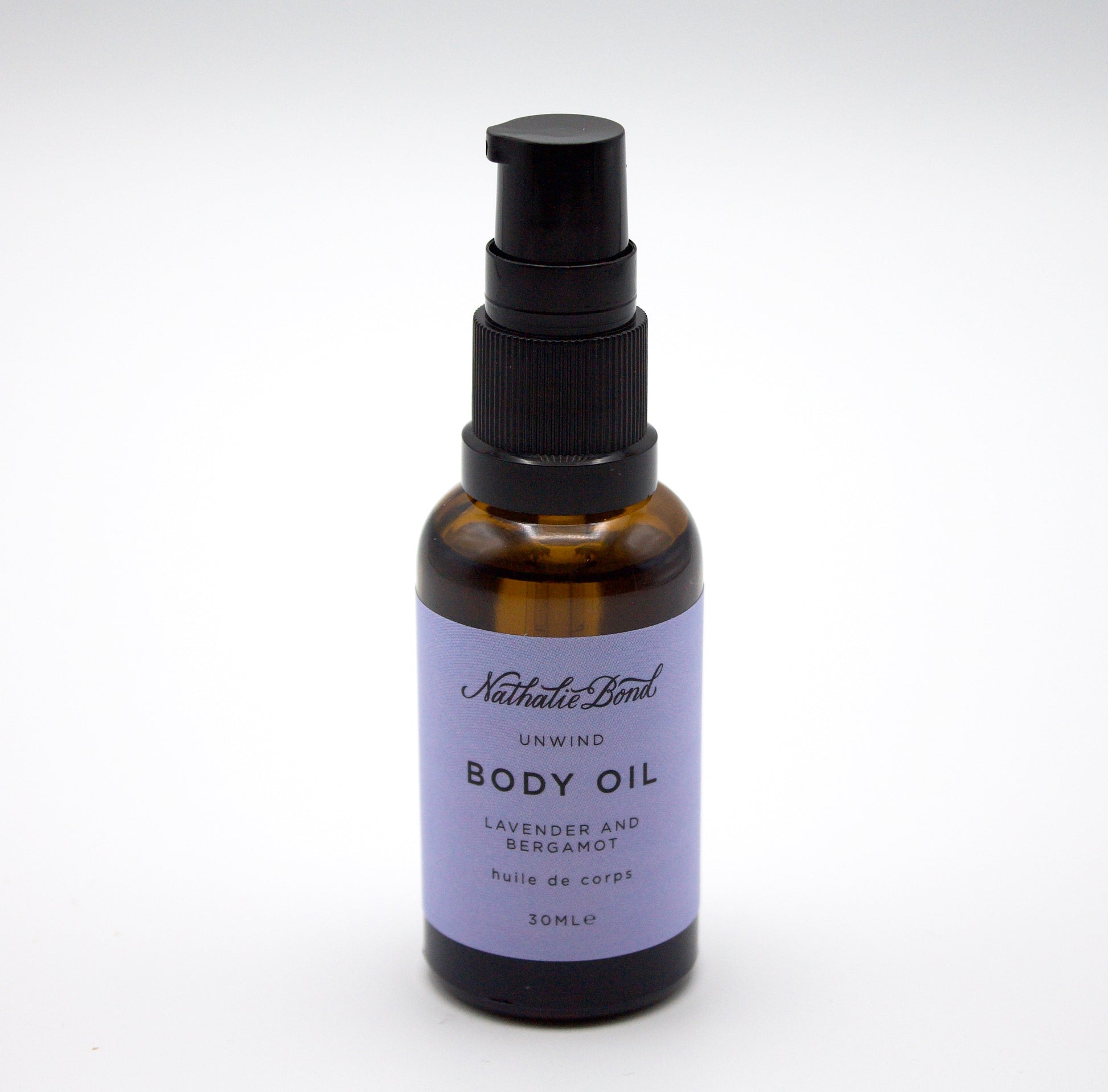Lavender body oil from The Giving Box