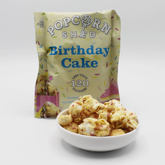 Popcorn Shed Birthday Cake Popcorn