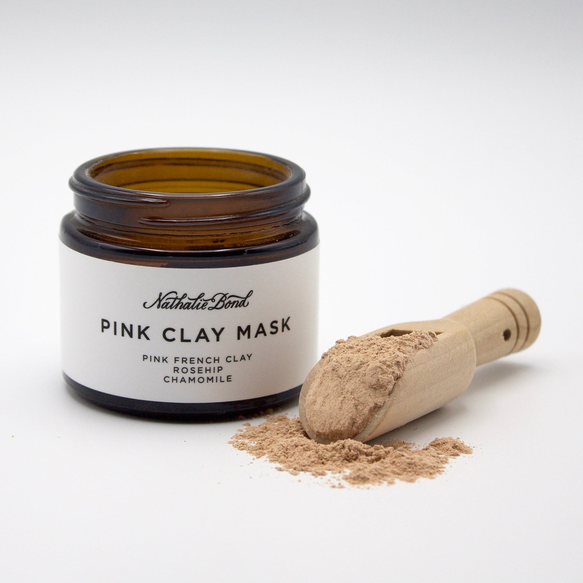 Pink Clay Mask in a jar